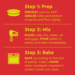 Pineapple Supreme Cake Mix 15.25 oz Perfectly Moist & Easy Baking Mix 2 Pack