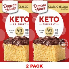 2x Duncan Hines CLASSIC YELLOW CAKE Baking Mix KETO FRIENDLY 10.6 Oz Box 2 PACK