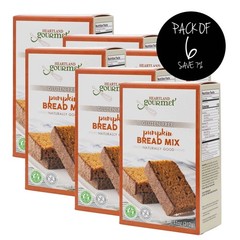 Gluten Free Pumpkin Bread Mix | Pack of 6 | 11 oz | Heartland Gourmet | 2028
