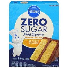 Zero Sugar Moist Yellow Premium Cake Mix 16 oz Two Pack