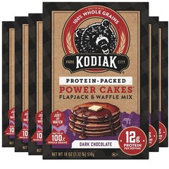 Protein Pancake Power Flapjack Waffle Baking Mix Dark Chocolate 18 Ounce Pack 6