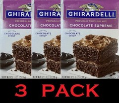 Ghirardelli PREMIUM Chocolate Supreme Syrup Brownie Mix 18.75 oz Box – 3 PACK