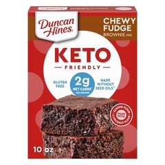 Keto Friendly Brownie Mix Chewy Fudge 10 oz Net Wt Baking Dessert Low Carb