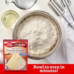 Betty Crocker Delights Super Moist French Vanilla Cake Mix, Kosher, 13.25 oz