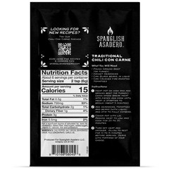 Spanglish Asadero Chili Con Carne Seasoning Blend with Chili Garlic Onion 2 Pack