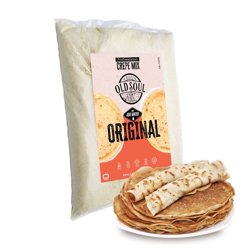 OldSoul Crepe Dough | Crispy | Original Flavor | Batter Mix | 5 Lbs | 36 Crepes