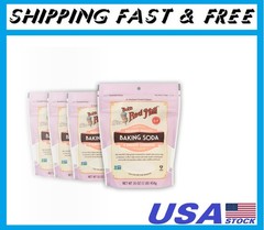 (Pack of 4) Bob’s Red Mill Baking Soda,Non GMO, Vegan, Paleo Friendly,(16 oz )