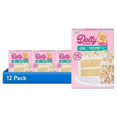 (12 pack) Dolly Parton’s Favorite Coconut Flavored Cake Mix, 15.25 oz.