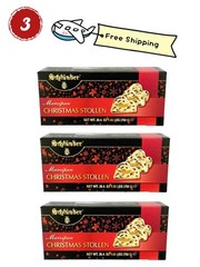 STOLLEN 3 Box-Schlünder Marzipan Christmas Cake Large 26.4oz $80 Free Shipping