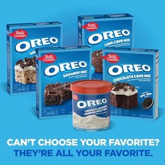 Betty Crocker OREO Creme Flavored Whipped Frosting, Gluten Free Frosting, 12 Oz