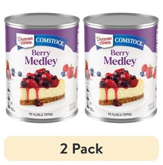 (2 pack) Duncan Hines Comstock Original Berry Medley Pie Filling and Topping