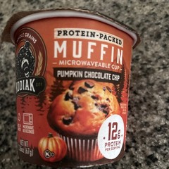 Kodiak Protein-Packed Pumpkin Chocolate Muffin Power Cup, 2.36 oz exp July-2026