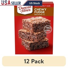 Chewy Fudge Brownie Mix 12 Pack Easy Bake Desserts Delicious Snacks Kosher New