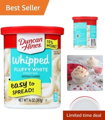 14 oz. Whipped White Frosting – Perfect for Cakes, Cupcakes & Brownies