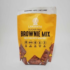LAKANTO (Lot of 4) Sugar FREE Brownie Mix w/Monkfruit 9.8oz-KETO-NEW