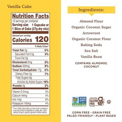 Dairy-Free Almond Flour Vanilla Cake Mix – Easy Gluten-Free Baking, 11.5 Oz