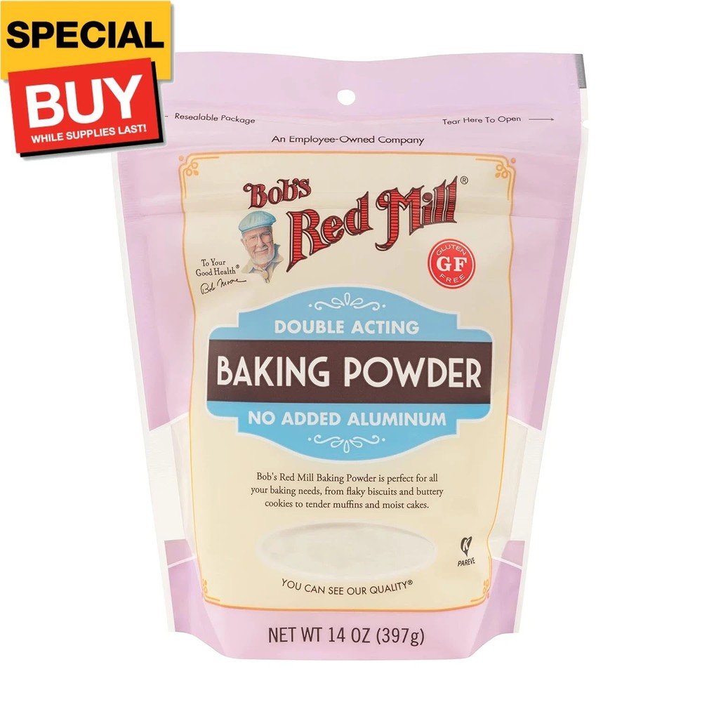 Baking Powder 14 oz (2 Pack) Double Acting {Package have a small hole}