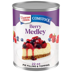Duncan Hines Comstock Original Berry Medley Pie Filling and Topping (pack of 2).
