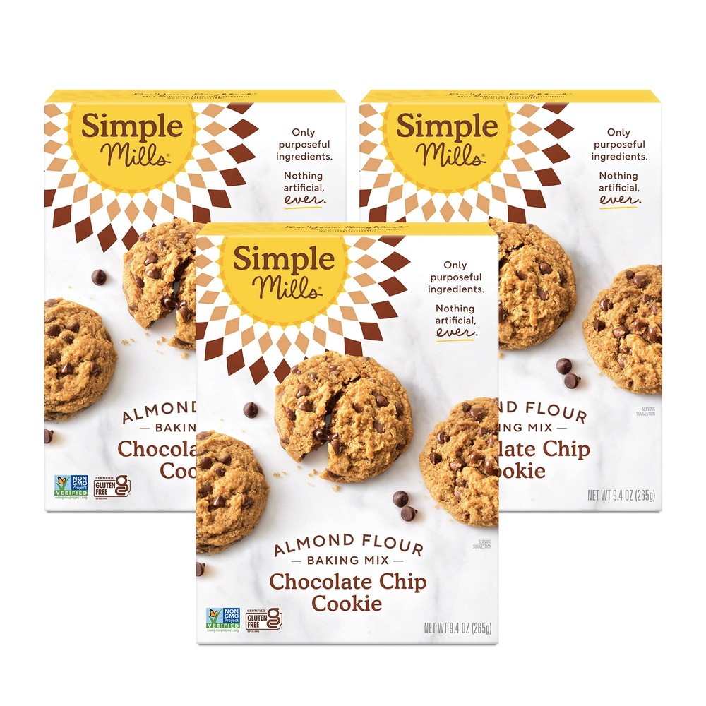 Almond Flour Baking Mix, Chocolate Chip Cookie Dough Mix – Gluten Free, Plant…