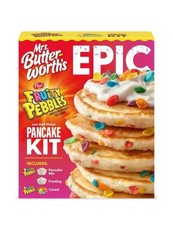 Mrs. Butterworth’s EPIC FRUITY PEBBLES Pancake Mix Kit w Frosting (1Pk) Limited