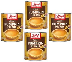 Libby’s Easy Pumpkin Pie Mix, 4 Pack, 30 oz Cans – All Natural, No Preservatives