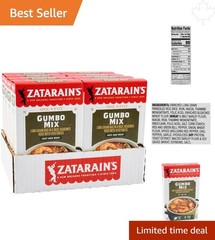 Cajun Gumbo Mix, 30-Min Meal – 8-Pack of 7 oz, No Artificial Colors Added