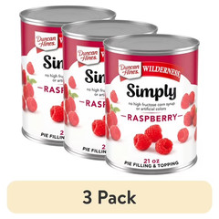 (3 Pack) Wilderness Raspberry Pie Filling and Topping, 21 Oz.