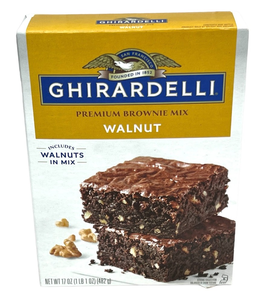 Ghirardelli Walnut Premium Brownie Mix 17 oz