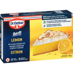 Dr. Oetker Shirriff Lemon Pie Filling Dessert Mix 164g Baking Sweet Pudding Box