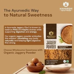 Maharishi Ayurveda Organic Jaggery Powder Pure Sugarcane Gur 500g
