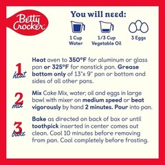 Betty Crocker Delights Strawberry Super Moist Cake Mix – 13.25oz