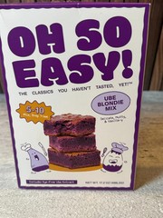 Oh So Easy Ube Blondie Mix Baking Blend w/ Dye-Free Ube Extract New