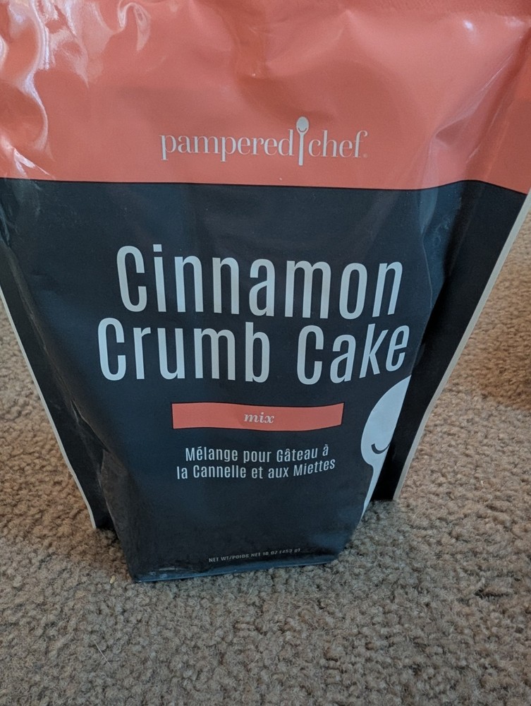 Pampered Chef Cinnamon Crumb Cake Mix Exp Nov 2026