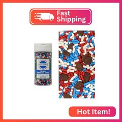 Mystic Sprinkles The Big Football Game Jimmy Mix 3oz Bottle (Red, White & Blue 3