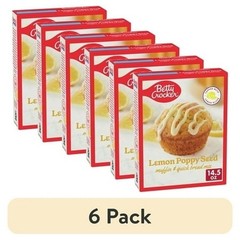 Muffin Quick Bread Mix Lemon Poppy Seed Streusel 6 Pack 14.5 oz Easy Bake New