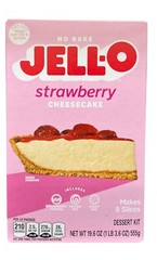 Jello No Bake Strawberry Cheesecake Dessert 19.6 oz