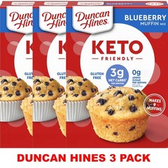 3x Duncan Hines Blueberry Muffin Baking Mix KETO FRIENDLY 8.5 Oz Box – 3 PACK