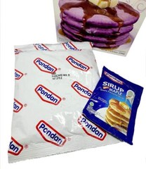 Pondan Ube Pancake Mix & Maple Flavored Syrup 8.81 oz X 2 Pk w Mini Wire Whisk