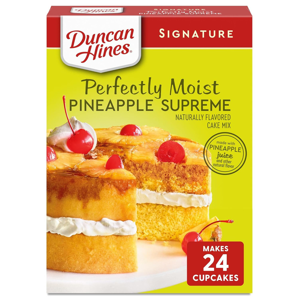 Pineapple Supreme Cake Mix 15.25 oz Perfectly Moist & Easy Baking Mix