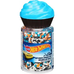 Twinkle Baker Decor Hot Wheels Sprinkle Mix, Three Cell Shaker, 200g/7 oz.