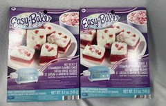 New Easy Bake Red Velvet & Strawberry Flavored Cakes Refill Mix NEW!!! Lot Of 2
