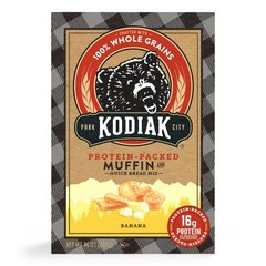 KODIAK Banana MUFFIN & QUICK BREAD Mix Protein Packed 14 oz Box – 5 PACK