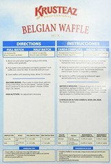 Krusteaz Belgian Waffle Mix, Zero Grams Trans Fat, Recipe included, 5 Pound Bag