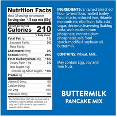 Buttermilk Pancake Mix, 5 lb x 6 – Light & Fluffy
