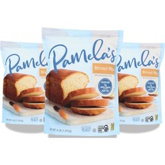 Pamela’S 4 Lb Gluten Free Bread Mix Multi-Purpose Flour Blend 11G 3 Pack