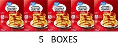 Great Value ORIGINAL Complete Pancake & Waffle Mix 32 oz box – 5 BOXES