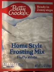 Betty Crocker HomeStyle Home Style Fluffy White Frosting Divinity Mix 7.2 oz ∃