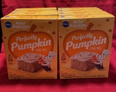 LIMITED EDITION PILLSBURY PERFECTLY PUMPKIN SPICE PREMIUM CAKE MIX 15.25 Oz X8