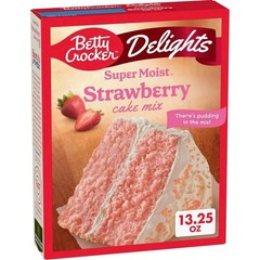 Betty Crocker Delights Strawberry Super Moist Cake Mix – 13.25oz