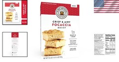 Crispy & Airy Focaccia Mix Kit – Includes Rosemary Sea Salt, Just Add Water!